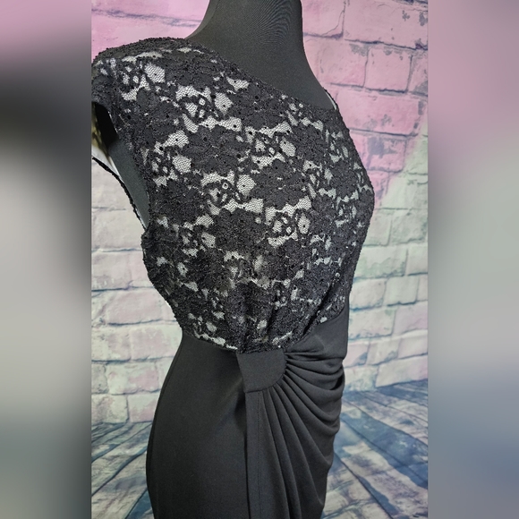 Women's Faux Wrap Evening Dress Size 14 - Picture 2 of 6